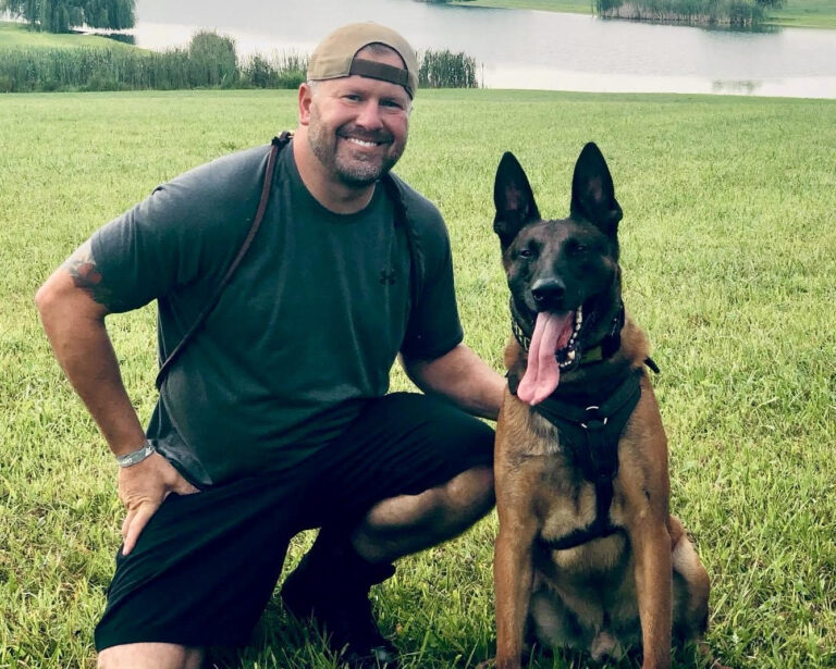 K9.5 Training Academy training German shepherd.
