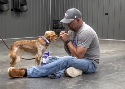 Larry Training Small Dog Indoor